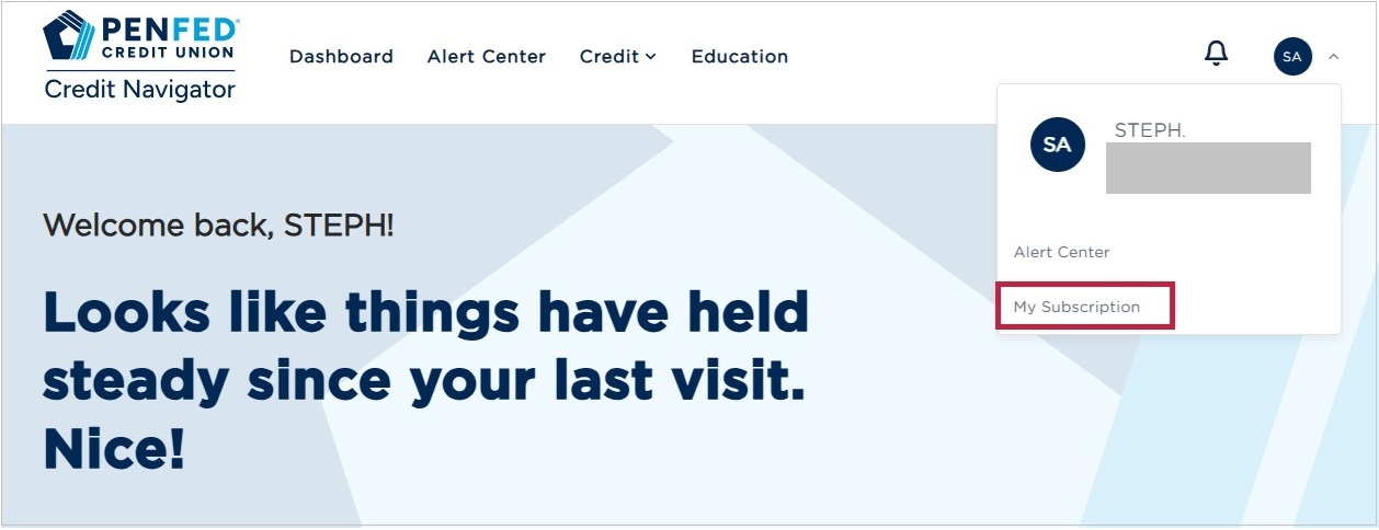 PenFed Online - PenFed Credit Navigator (FICO Scores)